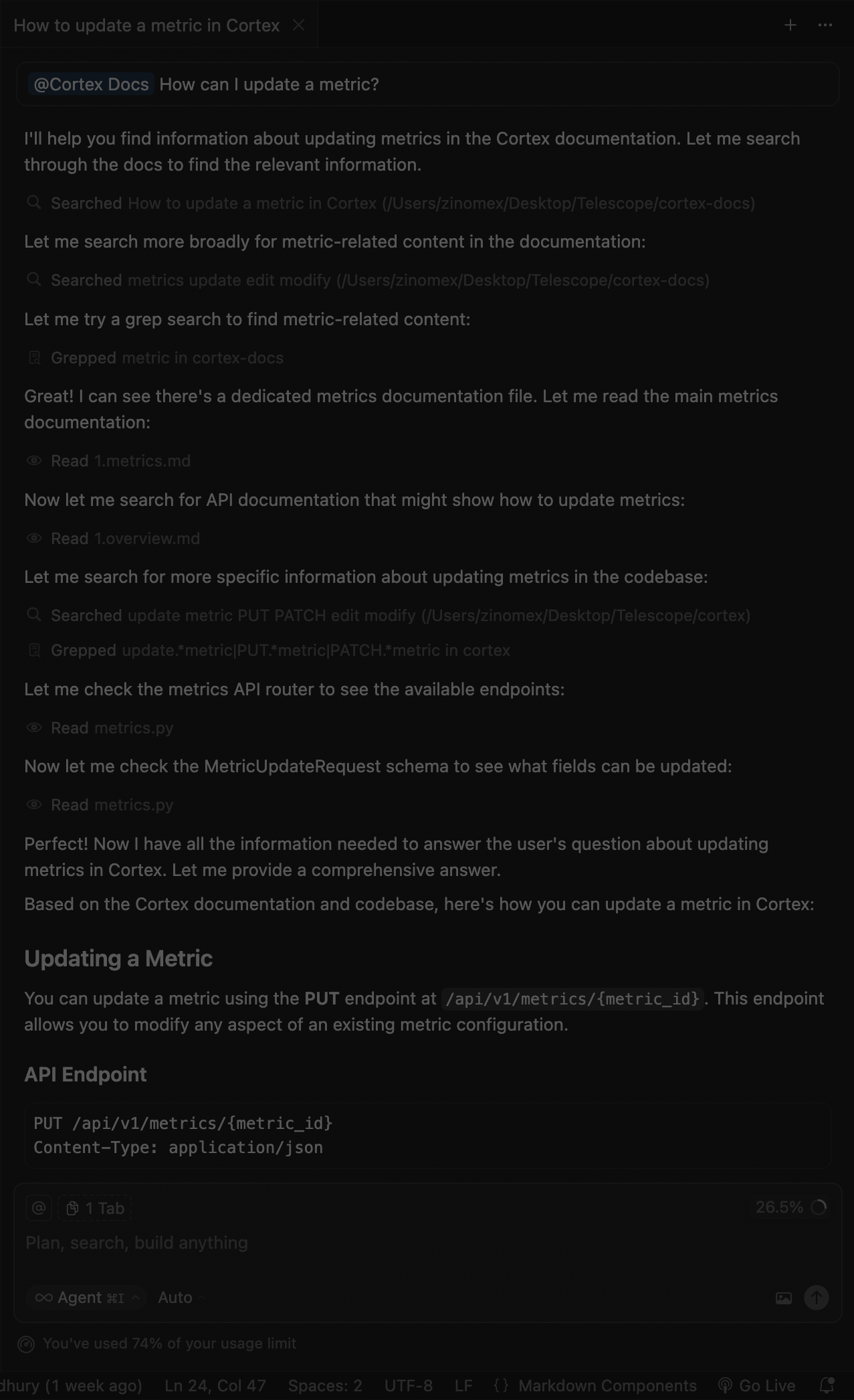 Index Documentation Question